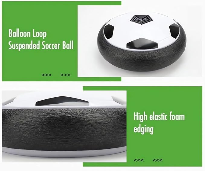 Ivieicip Active Gliding Disc - 2023 New Light up Indoor Soccer Ball Games Rolling for Dogs, Interactive Automatic Self Moving Dog Toys, Flying Saucer Aggressive Chewers (Silent)
