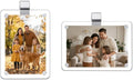 2 Pack Magnetic Car Visor Photo Holder – Personalized Acrylic Clip for Family, Pets, Travel Pictures – Easy Snap-On Car Accessory for Sun Visor (2 Pack, 2.4''x3.5'')