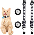 Smart Cat Door with 3 Collar Sensor, RFID Cat Door Collar Activated with Remote Control, 4 Way Locking Cat Flap Automatic Pet Door (ID Tags 2Pack)