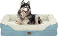 Washable Orthopedic Large Dog Bed - Dog Beds Large Sized Dogs with Removable Cover Waterproof Orthopedic XL Pet Bed with Bolster