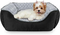 JOEJOY Rectangle Dog Bed for Large Medium Small Dogs - Washable Orthopedic Sofa Bed, Soft Breathable Puppy & Pet Cuddler, Durable Calming Dog Bed with Anti-Slip Bottom, Multiple Sizes, Black