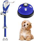 2 Pack Dog Doorbells, Pet Training Bells for Go Outside Potty Training and Communication Device Large Loud Dog Bell Cat Puppy Interactive Toys Adjustable Strap Door Bell