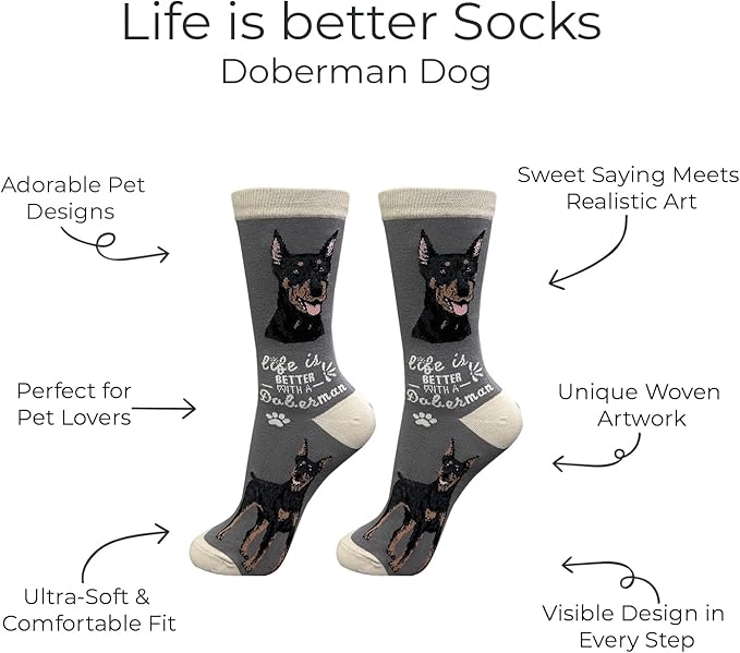 E&S Pets Pet Lover Socks - Dog & Cat Socks - Unisex Novelty Gifts