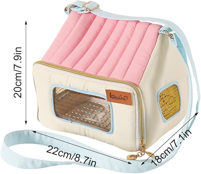Bird Travel Carrier - Breathable Portable Warm Waterproof Pet Bag - Stuffed Animal Carrier | for Animal Pigeon Offices Outing Travel Vehicle Car Road Trip Daily Indoor Outdoor