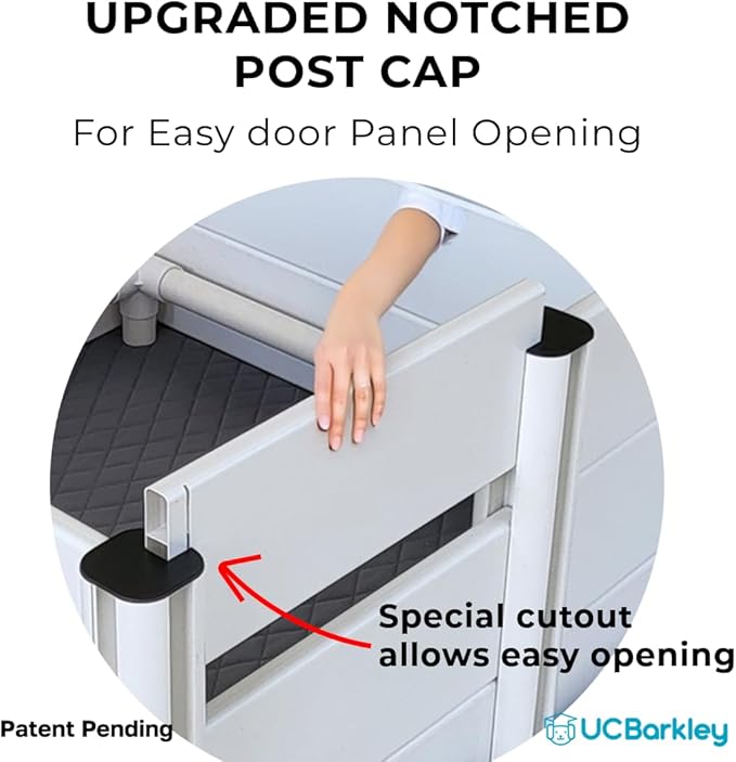 Whelping Box for Dogs & Puppies – Premium 36" Modular Design with Easy-Open Door, Pig Rails, Oxford Floor Liner & Washable Pee Pad – Indoor/Outdoor, Easy-Clean & Durable