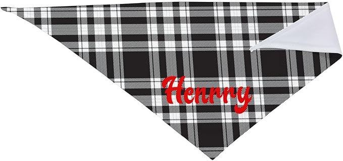 Custom Pet Scarf Personalized Dog Bandana with Name Personalized Add Your Text Bibs Triangle Head Scarfs Gift for Small Medium Large Dogs Cats Baby Puppy Pets Accessories