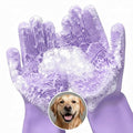 Cat & Dog Washing Gloves for Bathing – 2-in-1 Design Dog Scrubbing Gloves for Grooming, Massaging, and Paw Cleaning