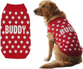 Custom Knit Sweater for Dogs and Cats with Personalized Name, Polka Dot Pattern, Soft Knit Winter Apparel, Cozy and Stylish Pet Clothing, Idea for Pet Lovers