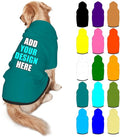 Customized Dog Hoodie with Name Logo Personalized Text Soft & Warm for Puppy Sweatshirt Hooded for Small Medium Large Dogs Girl/Boy Cats/Kitten, Teal, S