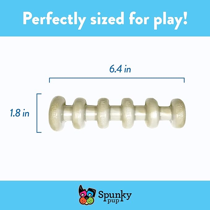 Spunky Pup Clean Earth Recycled Stick | Made in USA | Made from 100% Recycled Water Bottles, Gray