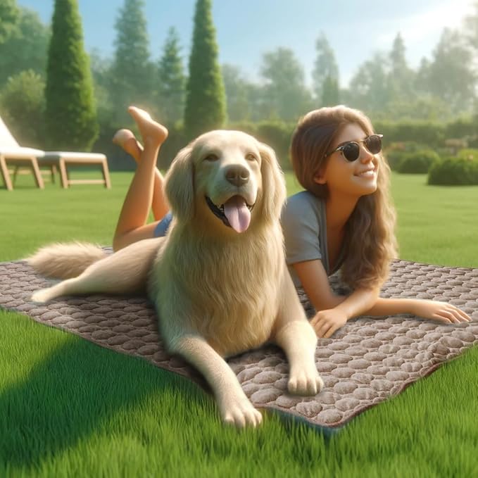 Dog Cooling Mat for Dogs, Pet Cooling Pad Bed for Dog Easy Washable for All Types of Pets and Perfect for Both Indoor and Outdoor Use, Including Car Seats 59" x 40"