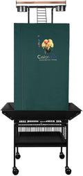 Colorday Good Night Bird Cage Cover for Large Bird Cage with Play Top (Patented), Green 61"