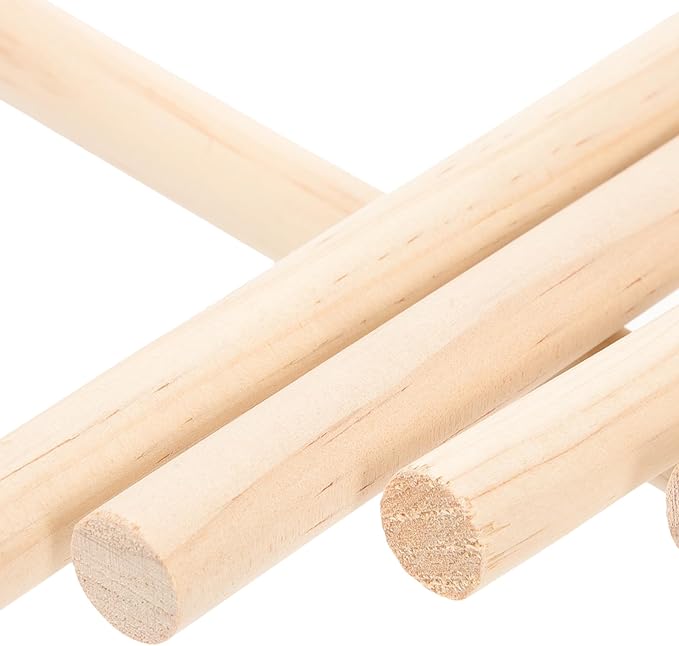 Angoily Natural Wood Bird Perch Stand Set, Parakeet Perches, 5Pcs 4, 6, 8, 10, 11 Inch Parrot Stand Rods for Cockatiels Conures, Paw Grinding Stick with Metal Wing Nuts, Bird Cage Accessories