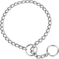 TagME Chain Choke Collar for Dogs, Adjustable Weather Proof Necklace for Medium Dogs, Alloy Steel Pet Training Collar