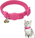 Breakaway Cat Collar with Bell, Safety Buckle Kitten Collar, Elastic Strech Quick Release, Adjustable Lightweight Collars for Girl Boy Cats, Pet Supplies, Accessories, Gifts Rose Red