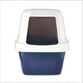Large sifting Hooded Enclosed cat Litter Box, semi-Closed pet Litter Container with sifting Tray