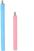 Bird Cage Perch Parrot Sand-Surface Stand 2Pack Grinding Wood Stick Platform Molar Toy Branch for Macaw African Greys Budgies Cockatoo Parakeet Cockatiel Conure Lovebirds