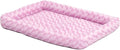 MidWest Homes for Pets QuietTime Fashion Dog Bed – Pink Faux Fur Bolster, Ultra-Soft and Machine Washable, Fits 36-Inch Crates and Carriers, for Medium to Large Breed Dogs