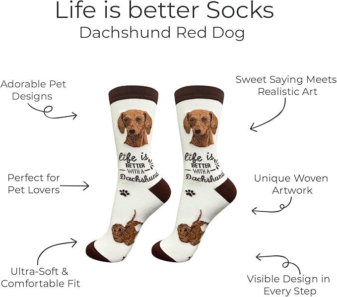 E&S Pets Pet Lover Socks - Dog & Cat Socks - Unisex Novelty Gifts