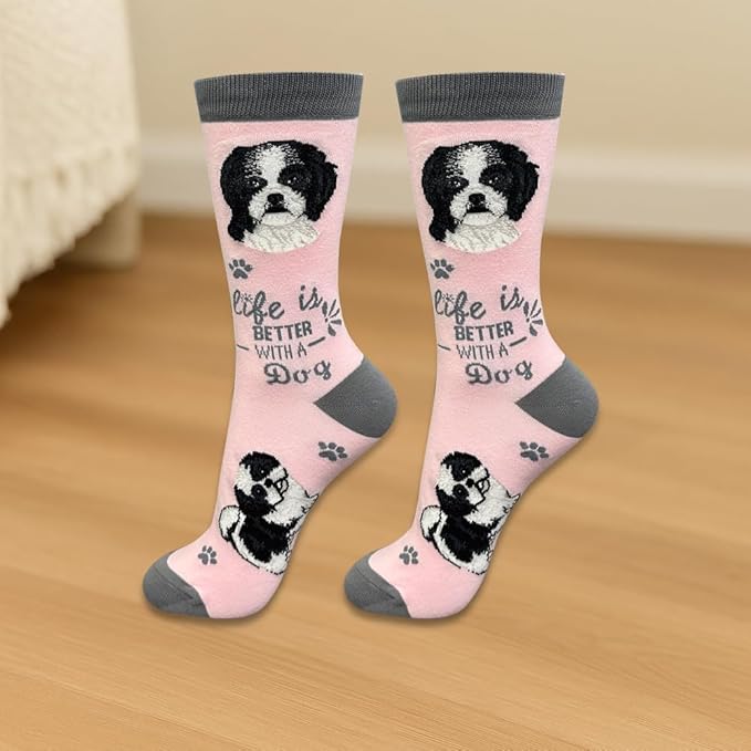 E&S Pets Pet Lover Socks - Dog & Cat Socks - Unisex Novelty Gifts