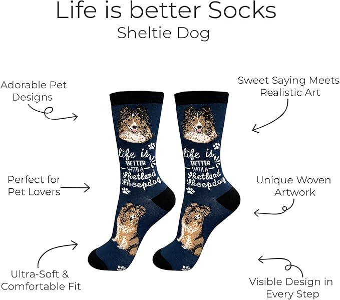 E&S Pets Pet Lover Socks - Dog & Cat Socks - Unisex Novelty Gifts