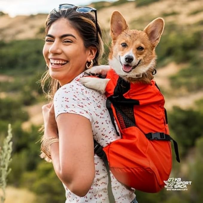 K9 Sport Sack Trainer - Small, Harbor Blue - Ideal for Dogs with 13-16” Back Length - Backpack-Style Training Carrier - Meant for Quick, Non-Strenuous Activities