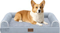 Medium Large Dog Bed Orthopedic Washable: Beds Bolster Medium Large Sized Dog Bed Egg Crate Foam Couch Sofa Waterproof with Removable Cover