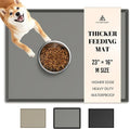 AVERYDAY 100% Waterproof Thicker Silicone Dog Food Mat, 0.63'' Raised Edge Bowl Mat for Food & Water, Non Slip Pet Feeding Placemat for Messy Drinkers, Perfect for Large Medium Small Breeds, 23"x16"