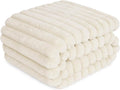 Waterproof Dog Blanket for Bed, Luxury Plush Washable Large Dogs Blankets for Furniture Protection, Super Soft Calming Pet Blanket for Indoors (Cream, 60"x80")