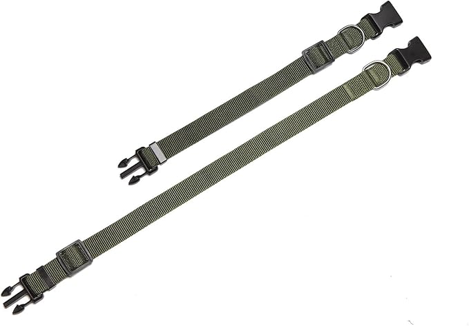 Adjustable Nylon Dog Collar, pet Collar 1 Inch 3/4 Inch 5/8 Inch Wide, for Large Medium Small Dogs(3/4 Inch, Green)