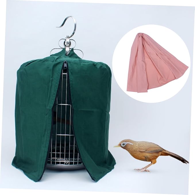 Creative Round Parrot Cage Cover Lightweight Mesh Accessory for Air Circulation Easy to Install and Design for Keeping Your Pet Space Bright and Tidy