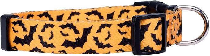 Native Pup Halloween Dog Collar (Large, Bats)