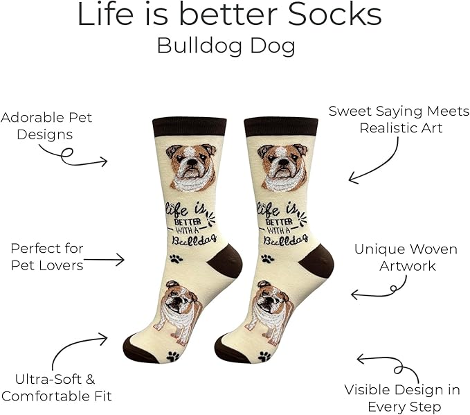 E&S Pets Pet Lover Socks - Dog & Cat Socks - Unisex Novelty Gifts
