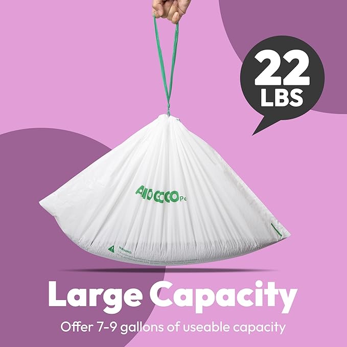 120 Pack Litter Bags Compatible with Neakasa M1 & PetPivot & wozhio & Open-X AutoScooper 11 Open-Top Self-Cleaning Cat Litter Box, Replaced Waste Bags, Litter Box Liner, 27" x 13"