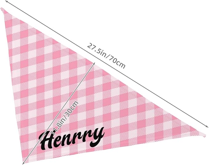 Custom Pet Scarf Personalized Dog Bandana with Name Personalized Add Your Text Bibs Triangle Head Scarfs Gift for Small Medium Large Dogs Cats Baby Puppy Pets Accessories