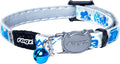 Rogz Glowcat Cat Collar with Safety Buckle Kitten/x-Small - Blue