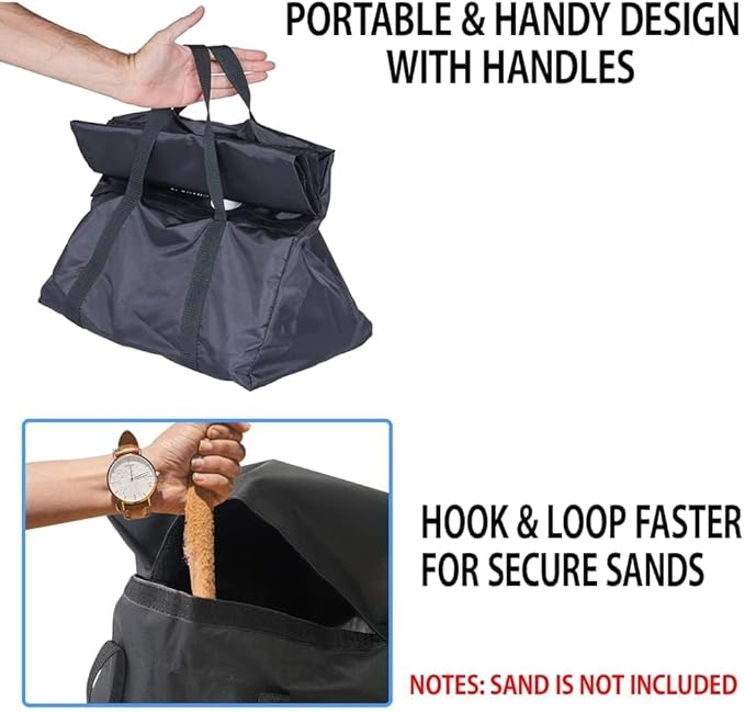 Japard Dog Agility Equipment, Tunnel Sandbags 4 Pack, Holding Bags Only, Training Tool Equipment, Outdoor Indoor