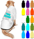 Personalized Dog Hoodie Customized with Name Photo Pet Warm Sweater Hoodie for Medium Large Dogs & Cat Puppy, White, S