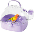 Bird Travel Carrier - Portable Hamster Cage with Water Bottle | Breathable Pet Bird Carrying Accessory for Cockatiels Chinchillas Lovebirds Budgies Conures Parakeet Hedgehog Sparrow