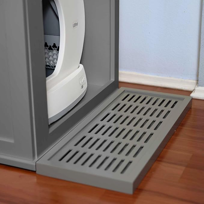 Refined Self Cleaning Litter Box Cabinet-Litter Catch Smoke