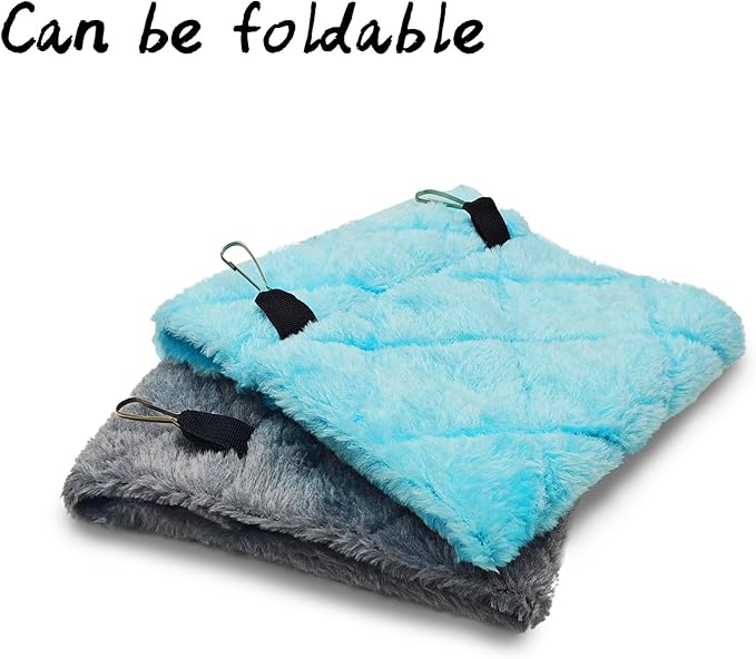 Tfwadmx 2Pcs Bird Tent Plush Hammock Hanging Warm Hut Nest for Cage 6.3''X5.1''X4.7'' Parrot Snuggle Sleeping Bed Hideaway Cave for Eclectus Parakeet Cockatiels Cockatoo Conure Lovebird