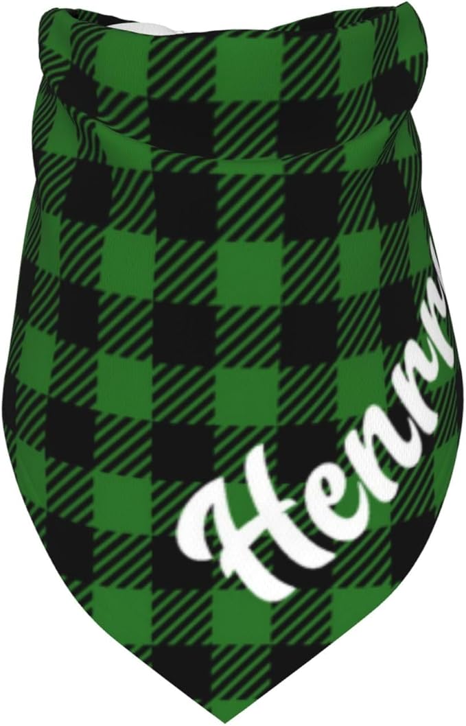 Custom Pet Scarf Personalized Dog Bandana with Name Personalized Add Your Text Bibs Triangle Head Scarfs Gift for Small Medium Large Dogs Cats Baby Puppy Pets Accessories