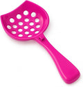 Small cat Litter Scooper with Holder: Perfect for Small Spaces. cat Litter Scooper with Holder: Easy to Store Anywhere. cat Scooper for Litter Box - Pellet Litter Scoop (Hot Pink)
