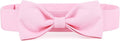Segarty Dog Bow Ties for Large Dogs Neck Girth 16.5-21.3in, Adjustable Pink Bowtie Collar Neck Tie Tuxedo Comfortable Cotton Girl Pets Bows Grooming Accessory for Formal Wedding Holiday Birthday Party