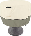 Bitubi Bird Bath Cover（24"x18"） 600D Oxford Cloth Garden Fountain Statue Protective Cover with Drawstring Waterproof Windproof Fountain Protector