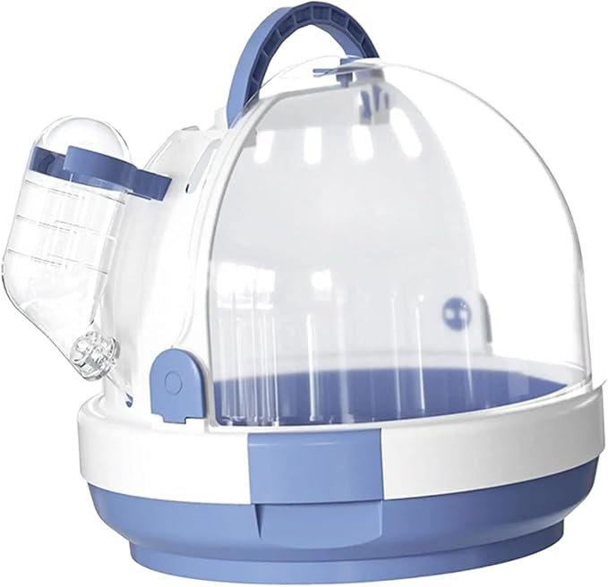 Parrot Travel Cage,Small Animal Carry Case,Breathable Hamster Carrier Cage Bird Cage for Bird Hamster Hedgehog Finches Travel, Blue