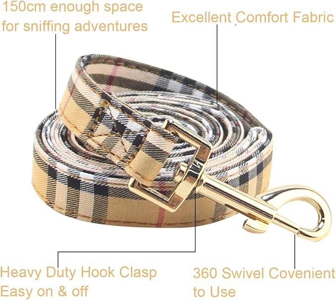SuperBuddy Dog Collar and Leash,Breathable Adjustable Dog Collar-Safe Buckle-Collars for Small Medium Large Pet