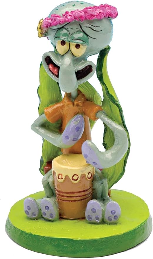 PennPlax Spongebob 7-Piece Officially Licensed Aquarium Ornament Set – Great for Saltwater and Freshwater Fish Tanks – Mini 2" Aquarium Decorations