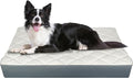 35.5" x 23.5" x 4.7" Large Orthopedic Dog Beds, Waterproof Faux Leather Memory Foam Dog Bed, Egg Crate Foam Support & Non-Slip Bottom Pet Beds for Medium Dogs and Large Dogs, Easy to Clean