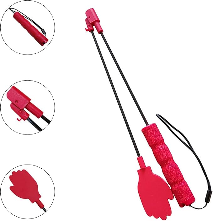 Portable Dog Training Stick Silicone Whip for Puppy Exercise with Anti Slip Handle Indoor Outdoor Training Tool